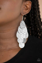 Load image into Gallery viewer, Hibiscus Harmony - Silver Earring
