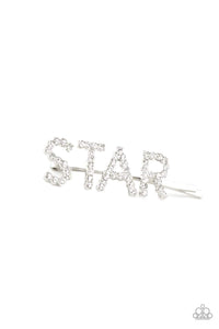 Star In Your Own Show - White Bobby Pin