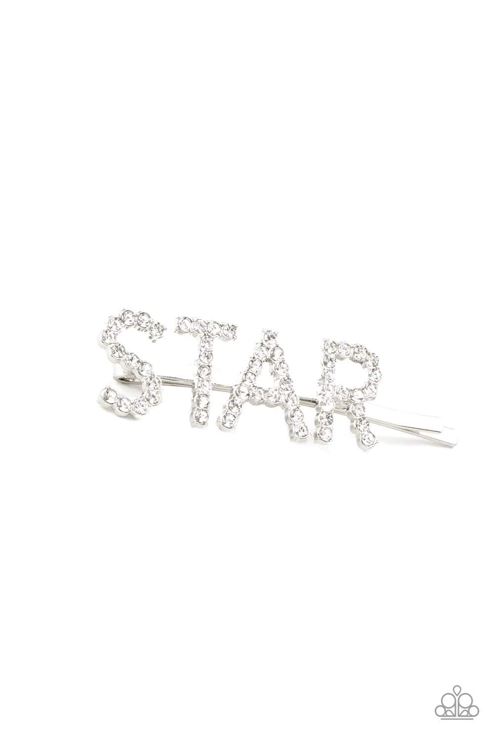 Star In Your Own Show - White Bobby Pin
