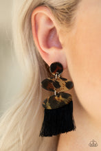 Load image into Gallery viewer, No One Likes A Cheetah - Black Earrings
