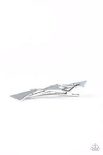 Load image into Gallery viewer, Know All The TRIANGLES - Silver Hair Clip
