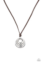 Load image into Gallery viewer, Desert Spiral - Silver Urban Necklace
