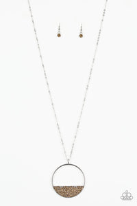 Bet Your Bottom Dollar - Brown Necklace