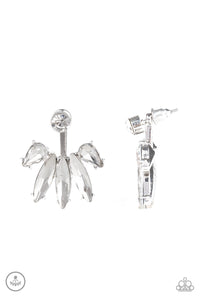 Stunningly Striking - White Post Earring