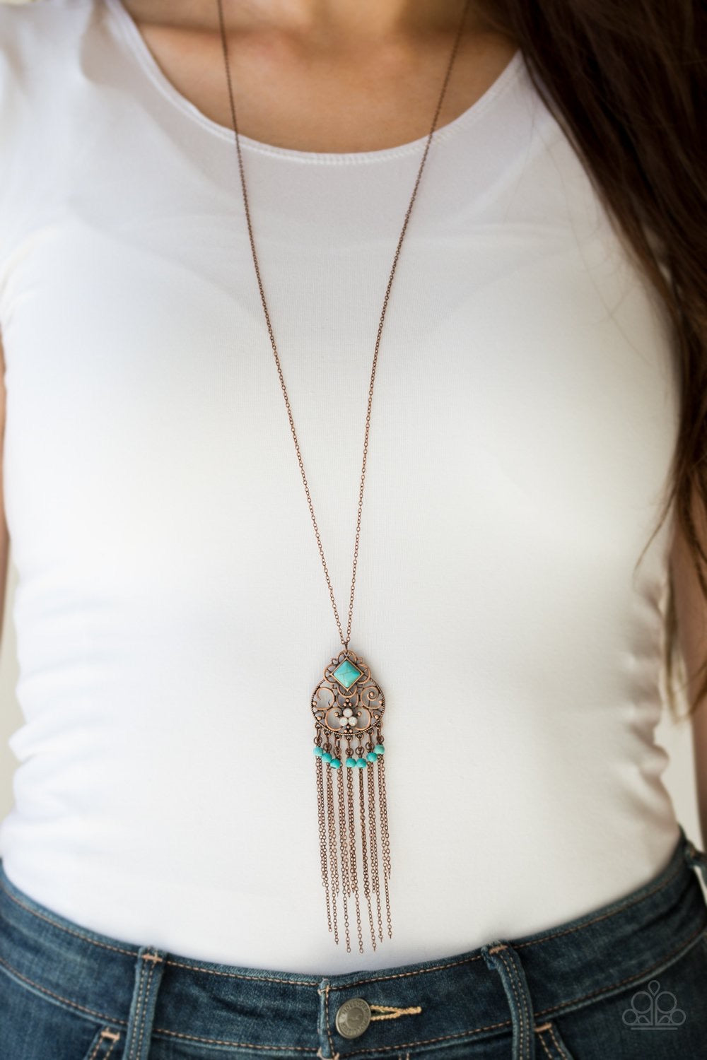Whimsically Western - Copper Necklace