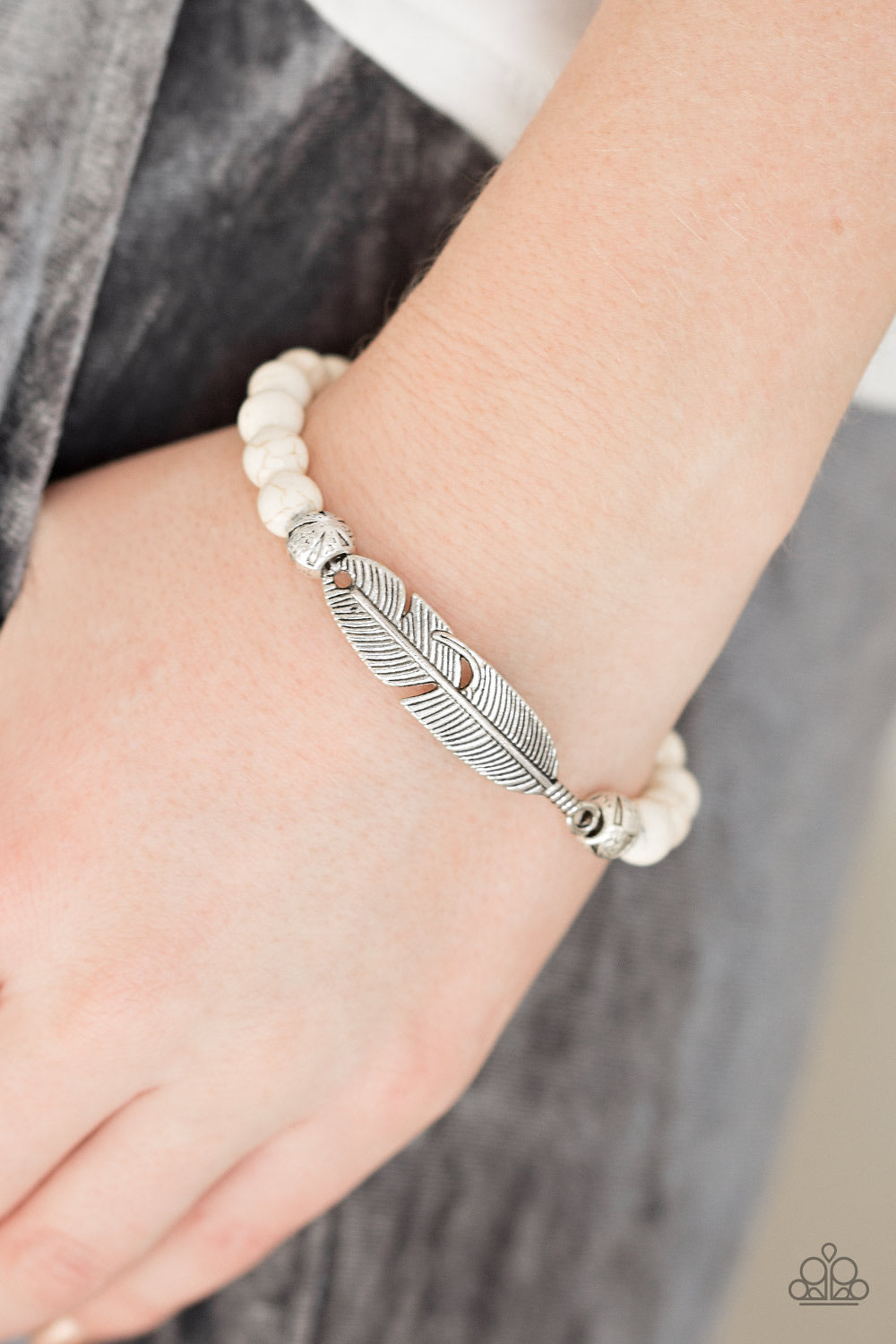 Take Wing - White Bracelet