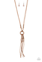Load image into Gallery viewer, Tasseled Trinket - Copper Necklace
