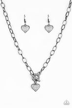 Load image into Gallery viewer, Harvard Hearts - Black Necklace
