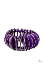 Load image into Gallery viewer, Tropical Tiki Bar - Purple Bracelet
