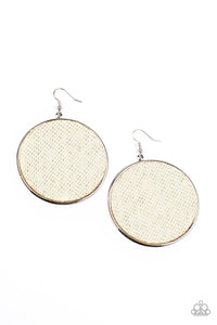 Wonderfully Woven - White Earring