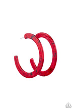 Load image into Gallery viewer, HAUTE Tamale - Red Hoop Earrings
