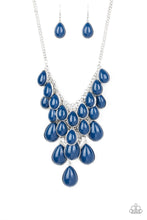 Load image into Gallery viewer, Shop Til You TEARDROP - Blue Necklace
