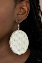 Load image into Gallery viewer, Wonderfully Woven - White Earring
