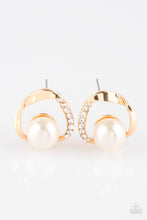 Load image into Gallery viewer, Stylishly Suave - Gold Post Earring
