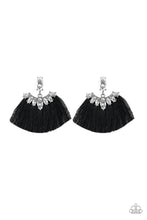 Load image into Gallery viewer, Formal Flair - Black Post Earrings
