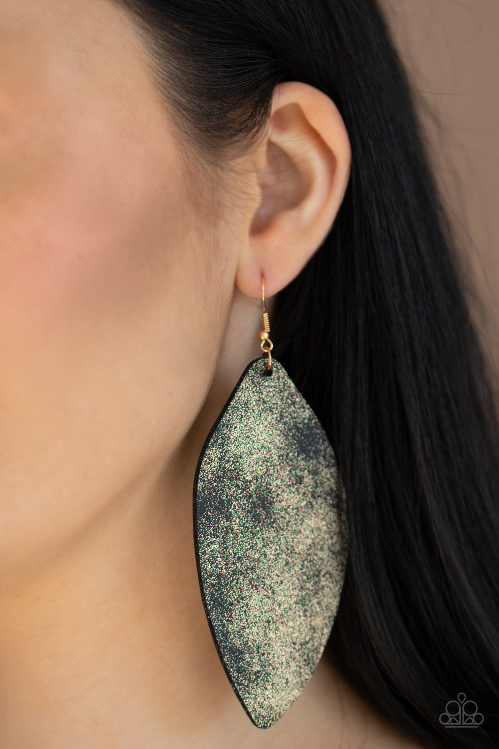 Serenely Smattered - Gold Earrings