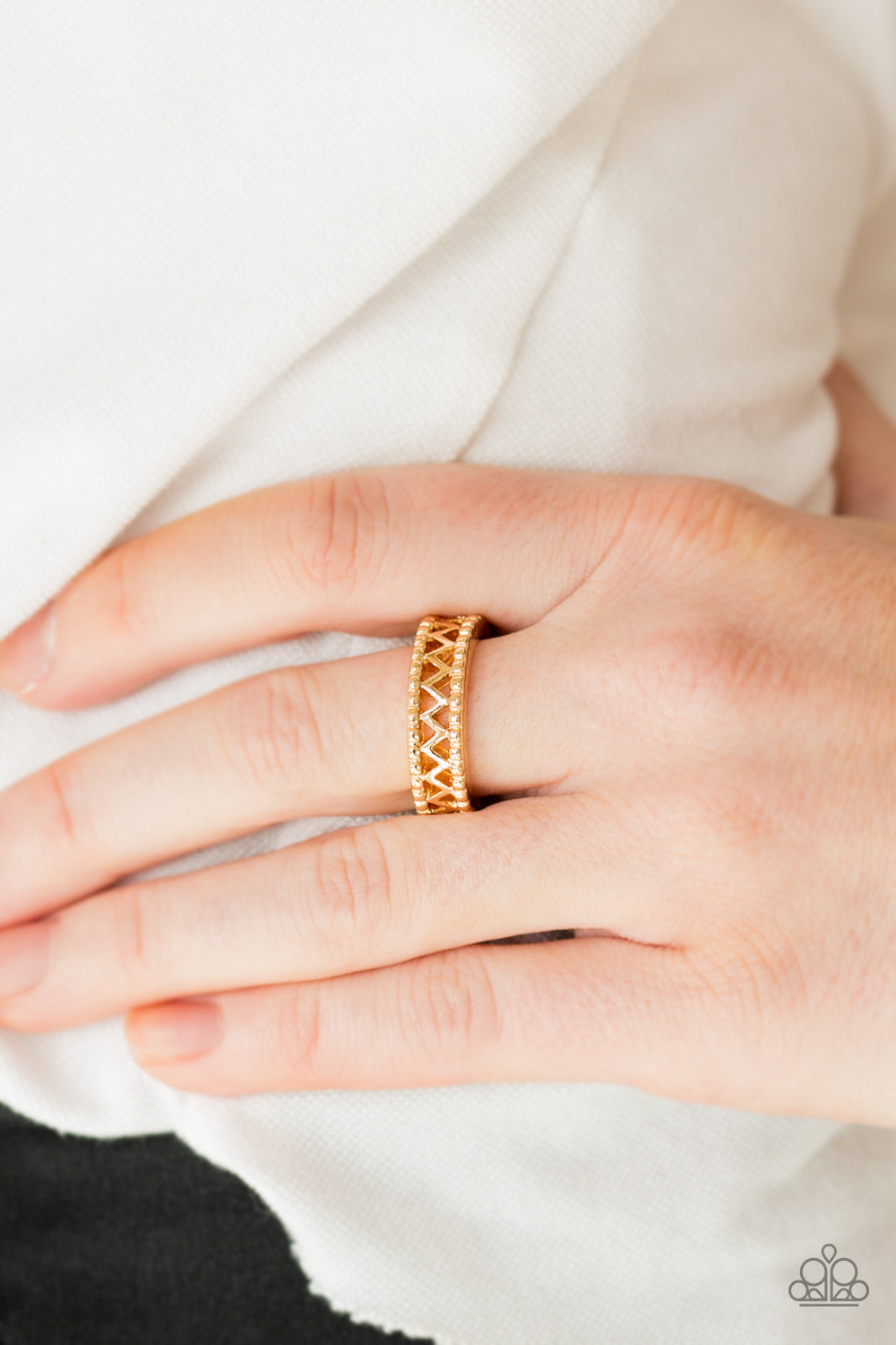 Thunder And Lightning - Gold Ring