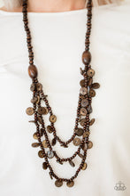 Load image into Gallery viewer, Safari Samba - Brown Necklace
