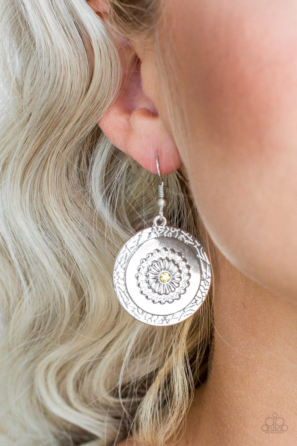 Peppy Poppy - Yellow Earring