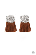 Load image into Gallery viewer, Plume Bloom - Brown Earring
