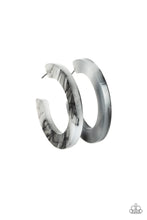 Load image into Gallery viewer, Oceanside Oasis - Black Hoop Earrings
