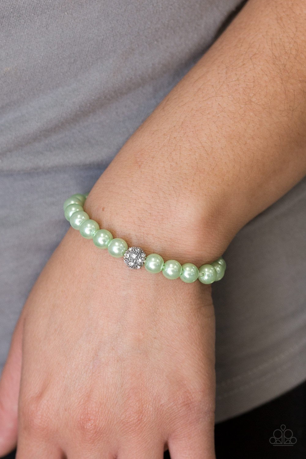 Im Here For The Bride - Green Bracelet