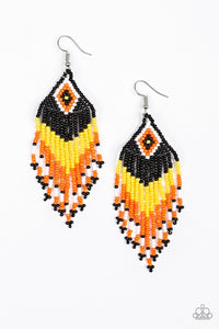 Wind Blown Wanderer - Orange Earring