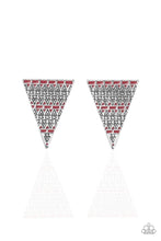 Load image into Gallery viewer, Terra Tricolor - Red Post Earrings
