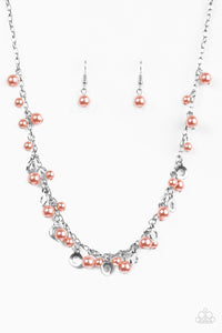 Elegant Ensemble - Orange Necklace