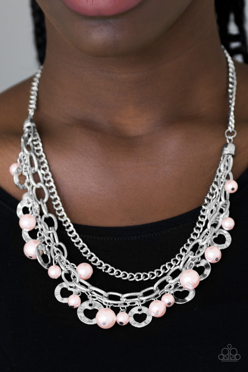 Hoppin Hearts - Pink Necklace