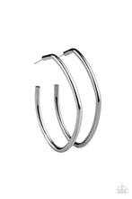 Load image into Gallery viewer, Rough It Up - Black Hoop Earring

