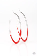 Load image into Gallery viewer, So Seren-DIP-itous - Red Hoop Earring
