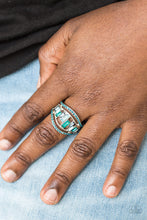 Load image into Gallery viewer, Treasure Chest Charm - Blue Ring
