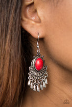 Load image into Gallery viewer, Onward And Westward - Red Earring
