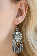 Load image into Gallery viewer, Whimsical Wind Chimes - Silver Earring
