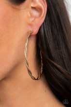 Load image into Gallery viewer, Totally Throttled - Gold Hoop Earring
