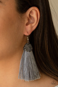 Razzle Riot - Silver Earrings