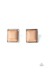 Load image into Gallery viewer, Eco Elegance - Brown Post Earrings

