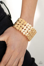 Load image into Gallery viewer, Tectonic Texture - Gold Bracelet
