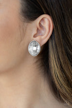 Load image into Gallery viewer, Movie Star Sparkle - White Post Earrings
