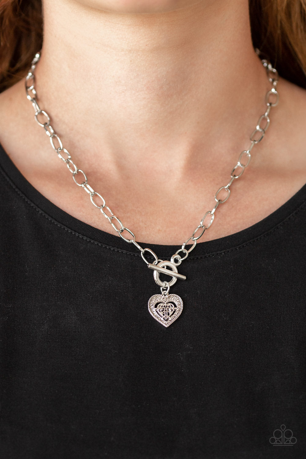 Say No AMOUR - Silver Necklace