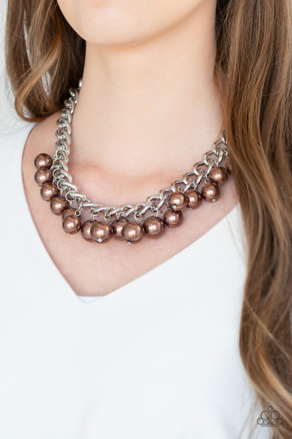 Get Off My Runway - Brown Necklace