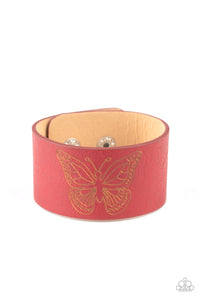 Flirty Flutter - Red Urban Bracelet
