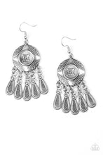 Load image into Gallery viewer, Whimsical Wind Chimes - Silver Earring

