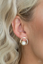 Load image into Gallery viewer, Stylishly Suave - Gold Post Earring
