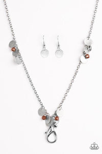 Musical Expression - Brown Lanyard Necklace