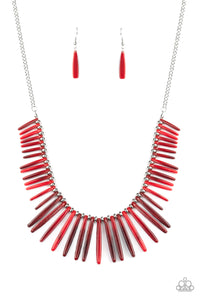 Out Of My Element - Red Necklace