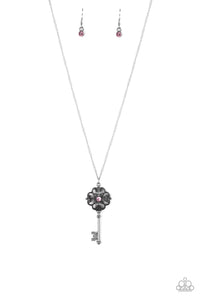 Got It On Lock - Pink Necklace