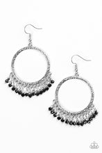Load image into Gallery viewer, Tambourine Tango - Black Earring
