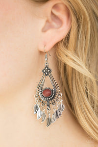 The FLIGHT Of Your Life - Brown Earring